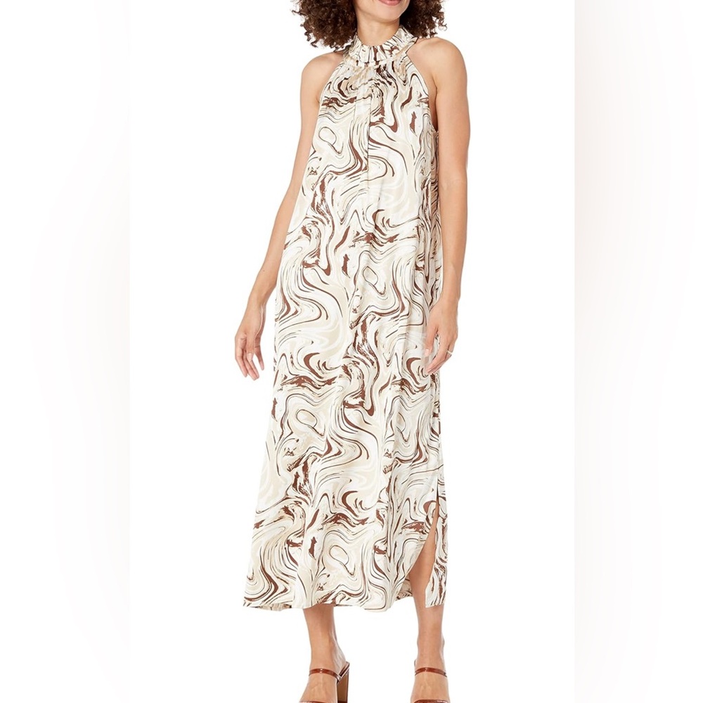 Silky halter dress